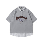 假兩件翻領短袖