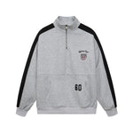 復古徽章立領衛衣