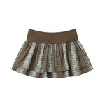 Plaid pleated skirt
