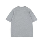 대조적인 컬러 스티칭 짧은 소매