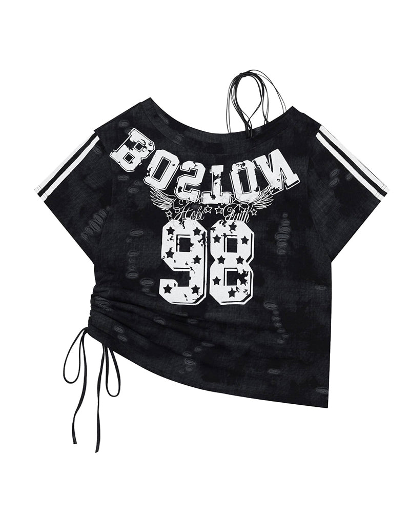 Retro casual short sleeves