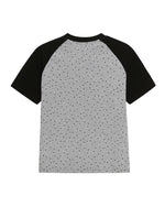 Bear-print color-blocked short-sleeved T-shirt (women's)