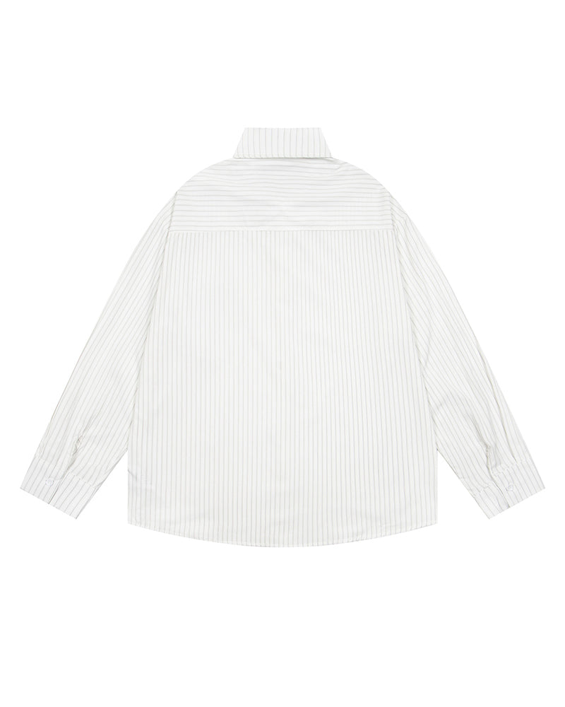 Striped versatile long-sleeved shirt