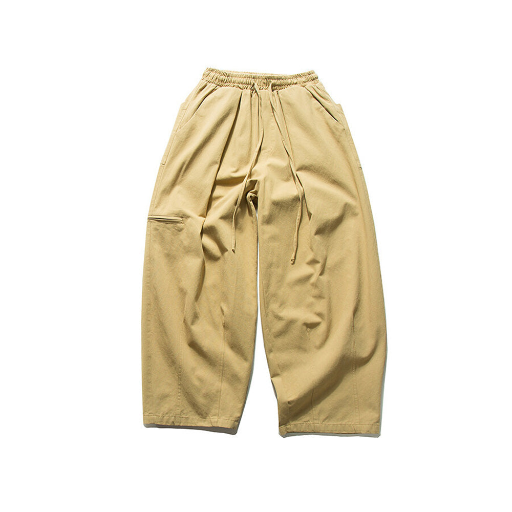 Solid color all-match casual trousers