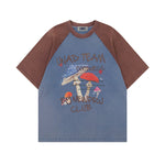 대비되는 색상의 머쉬룸 반팔