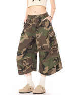 Camouflage cargo shorts