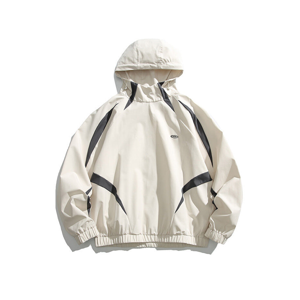 Hooded pullover jacket