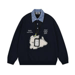 毛絨小狗假兩件polo衛衣