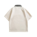 Contrast color polo short sleeve