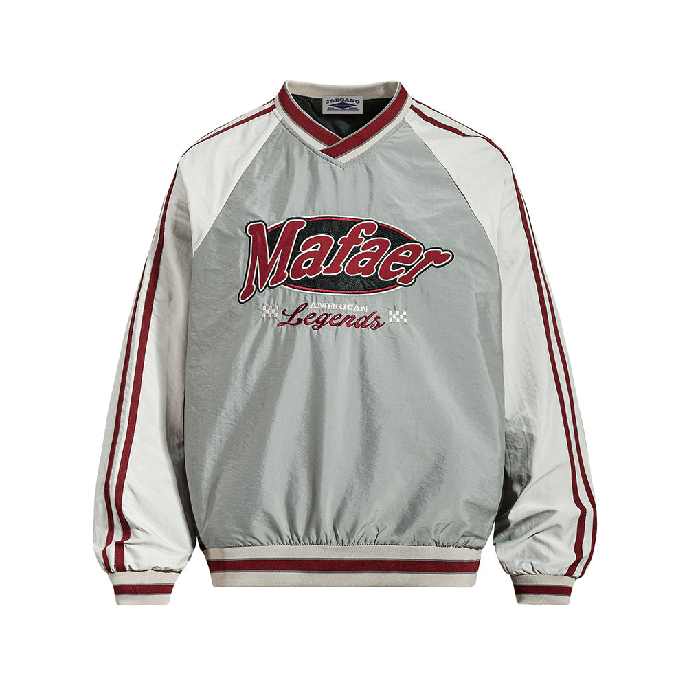 Retro contrast color sweatshirt