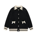 리본 니트 재킷