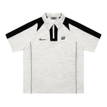 레트로 컬러 블록 반소매