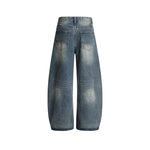 復古彎刀牛仔褲