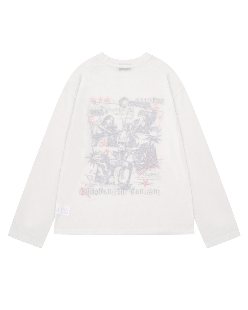 Retro casual versatile long-sleeved shirt