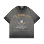 빈티지 프린트 반팔