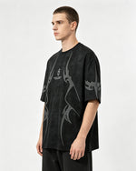 Retro print short sleeves