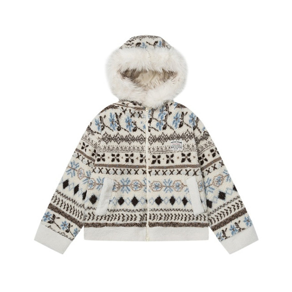 Retro cotton-padded jacket