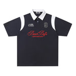 레트로 패치워크 캐주얼 반팔