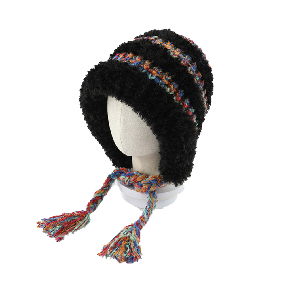 Colorful ear protection warm hat