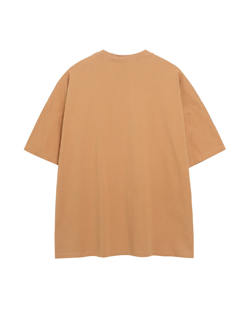 Washed casual short sleeves