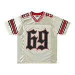 Retro splicing sports short sleeves