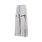 Panelled straight-leg casual trousers