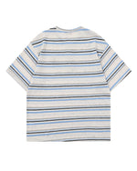Retro striped short-sleeved shirt