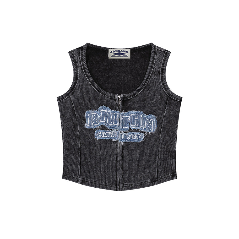 Retro versatile short vest