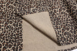 American retro leopard print short-sleeved shirt