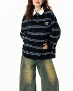 黑白條紋休閑衛衣