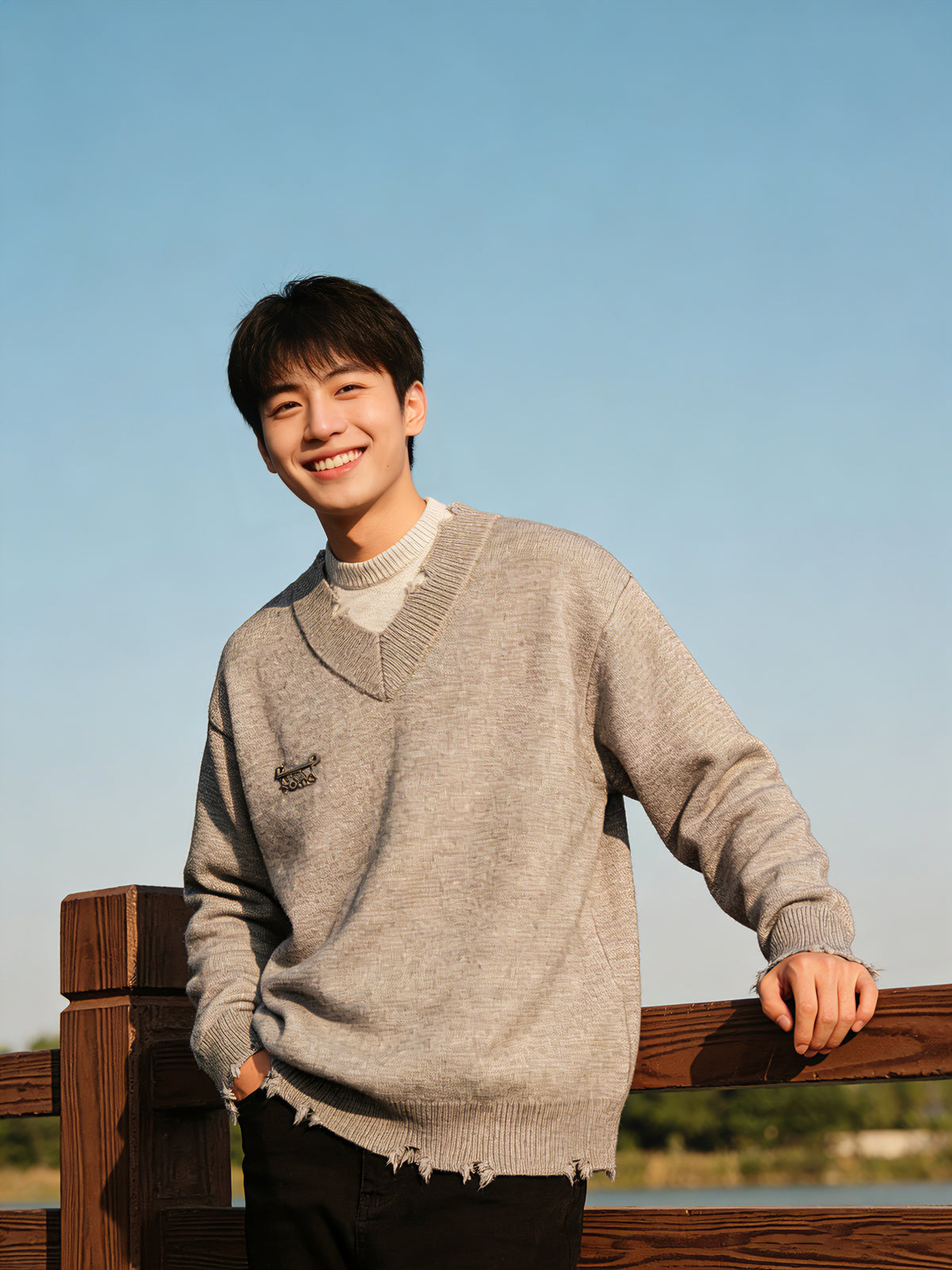 復古百搭針織毛衣