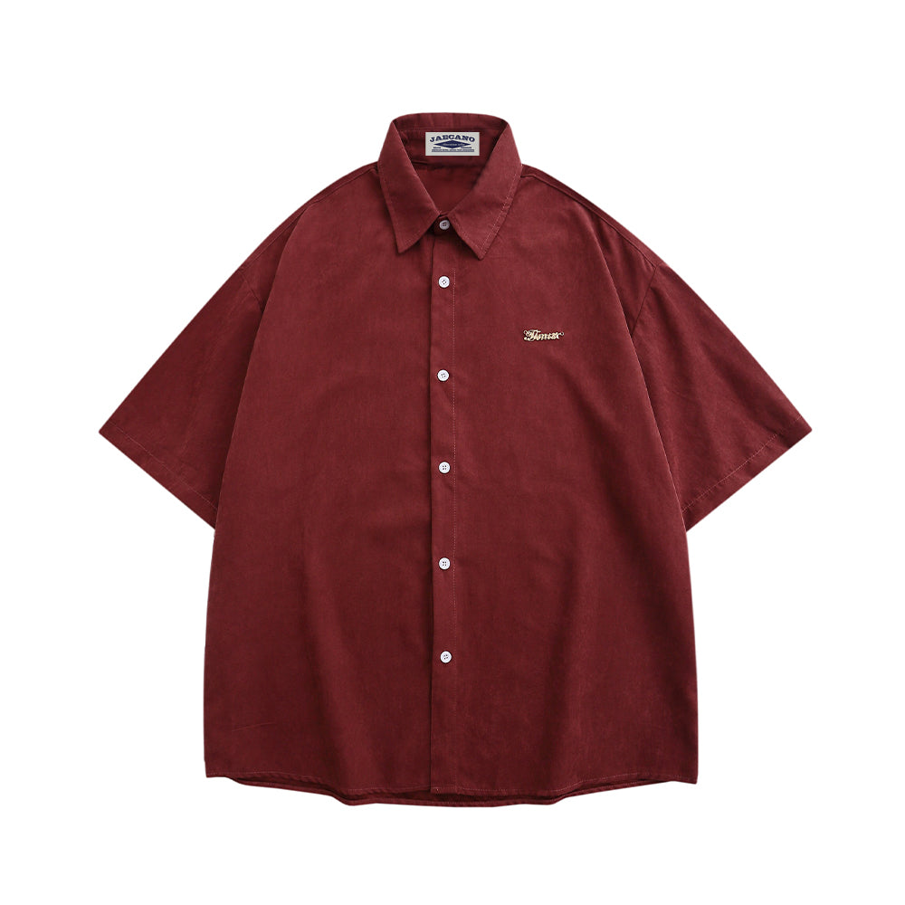 American retro simple shirt 