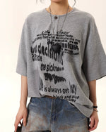 Retro loose casual short sleeves