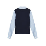 Fake two-piece long-sleeved shirt (women's)