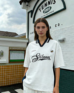 撞色拼接polo短袖