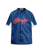 Retro color-blocked sports short-sleeved shirt