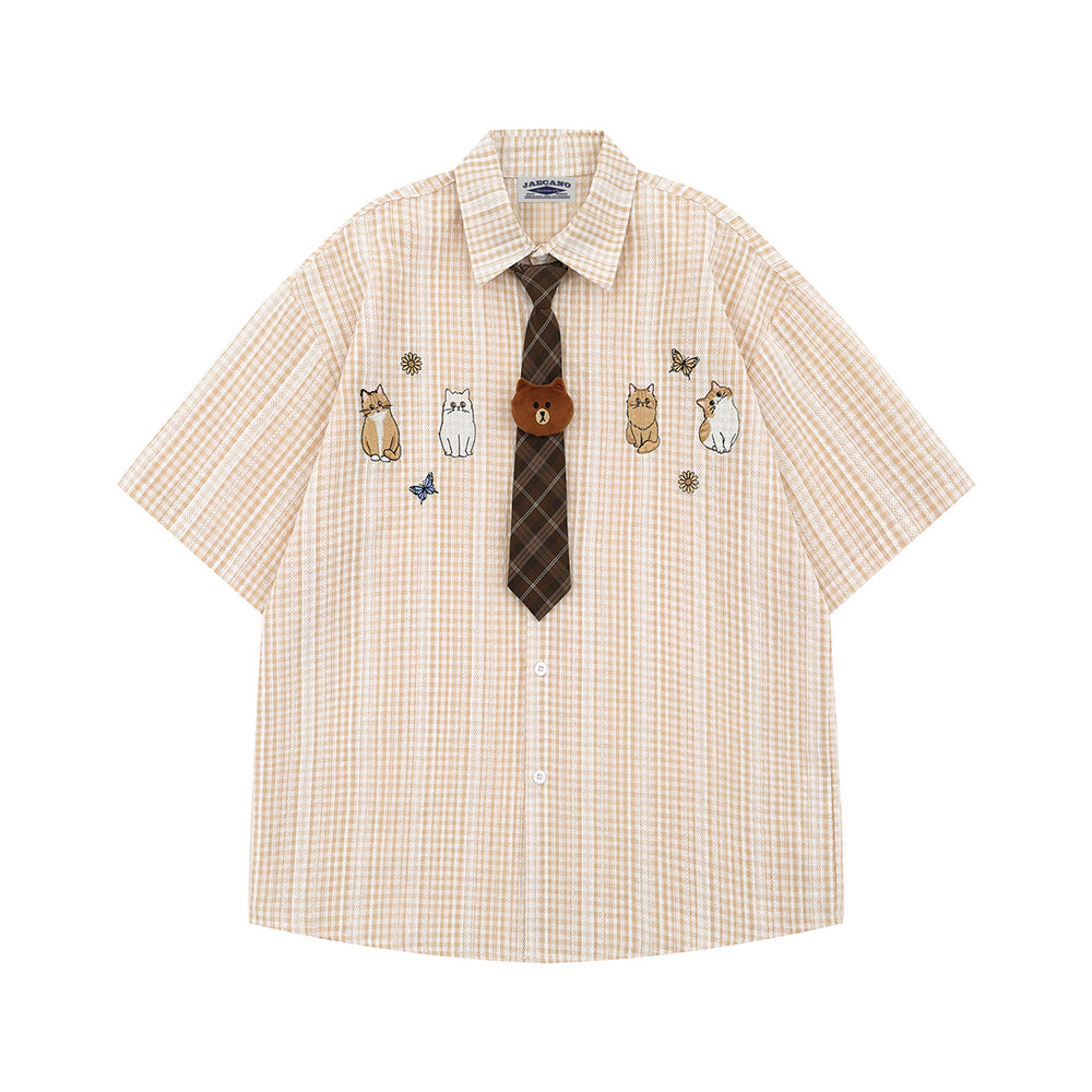 Cute Kitten Short Sleeve Shirt