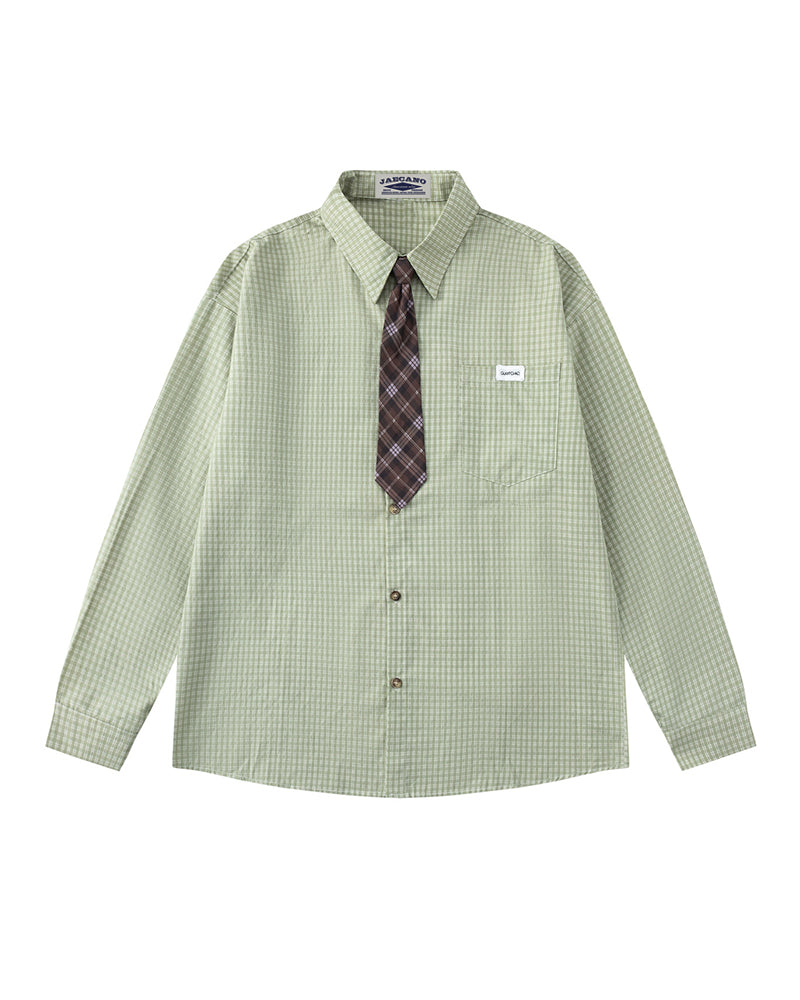 plaid long sleeve shirt
