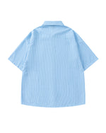 striped short-sleeved shirt