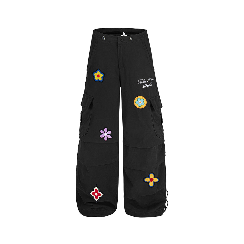 Vintage colored cargo trousers