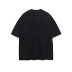 Lettering print crew neck short sleeves