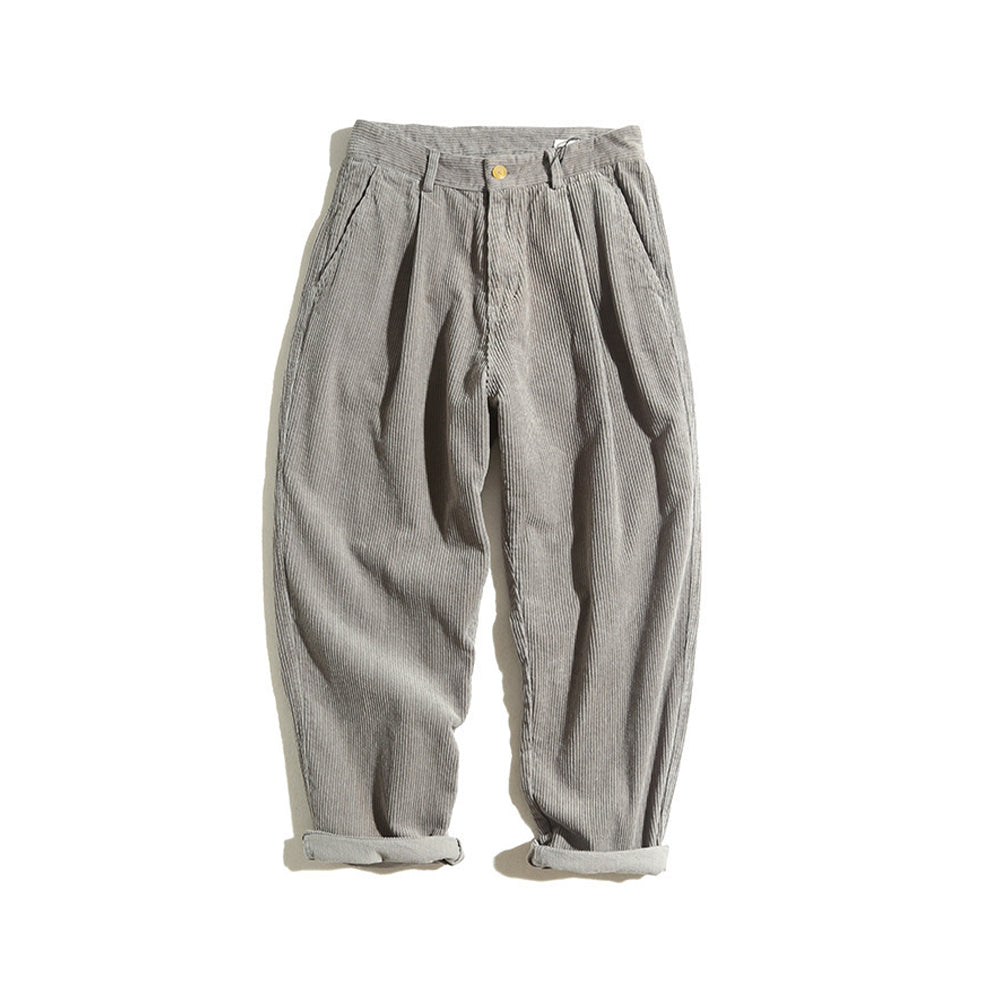 Corduroy casual trousers