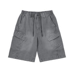 Washed casual overalls