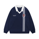 가짜 투피스 대학 스타일 스웨트셔츠