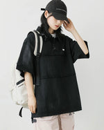 Stitched washed polo short sleeves