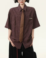 Retro versatile short-sleeved shirt