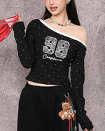 Retro hottie long sleeves (women's style)