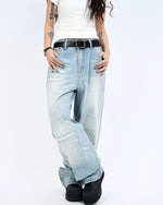 破洞休閑百搭牛仔褲