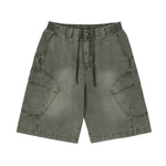 Washed casual overalls