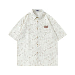 Floral short-sleeved shirt